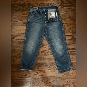 GAP “Work Force” Relaxed Fit Carpenter Style Blue Jeans. Size 4/27
